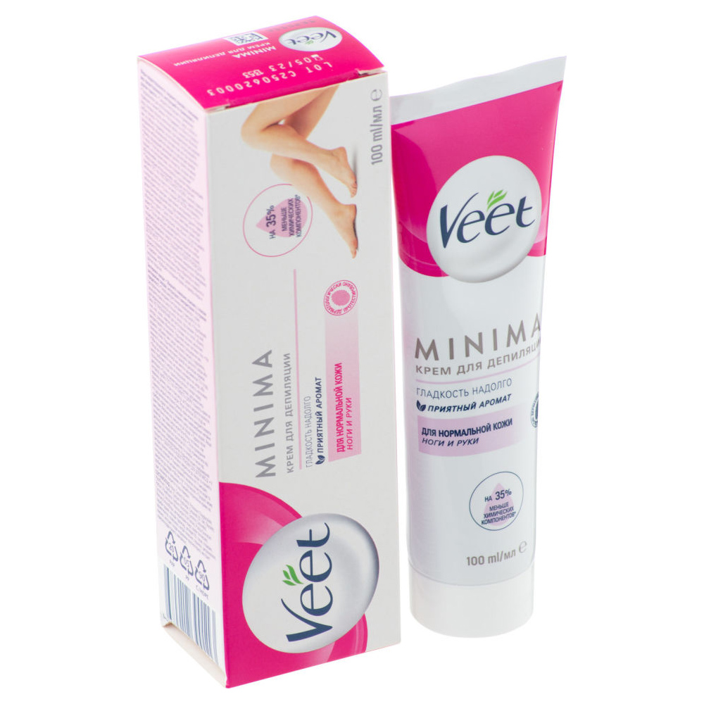 Крем для депиляции VEET Minima для нормальной кожи 100мл - фото 1