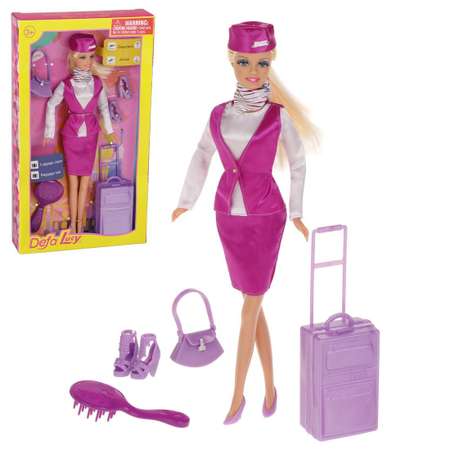 Кукла Lucy Наша Игрушка Стюардесса в комплекте 5 предметов