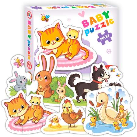 Набор пазлов Дрофа-Медиа Baby puzzle Мамы и малыши 3995