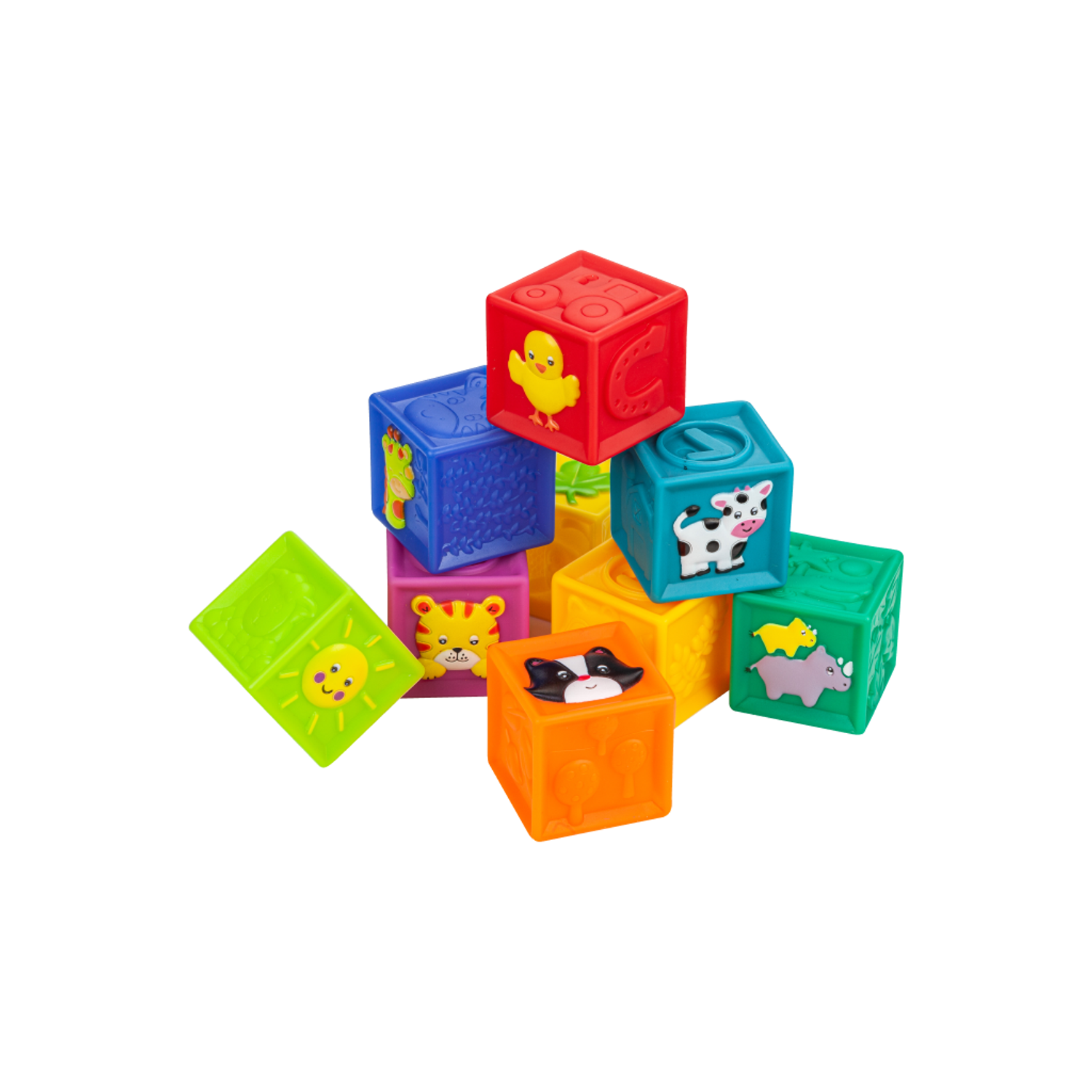 Развивающие мягкие кубики Solmax для детей 9 шт - фото 11