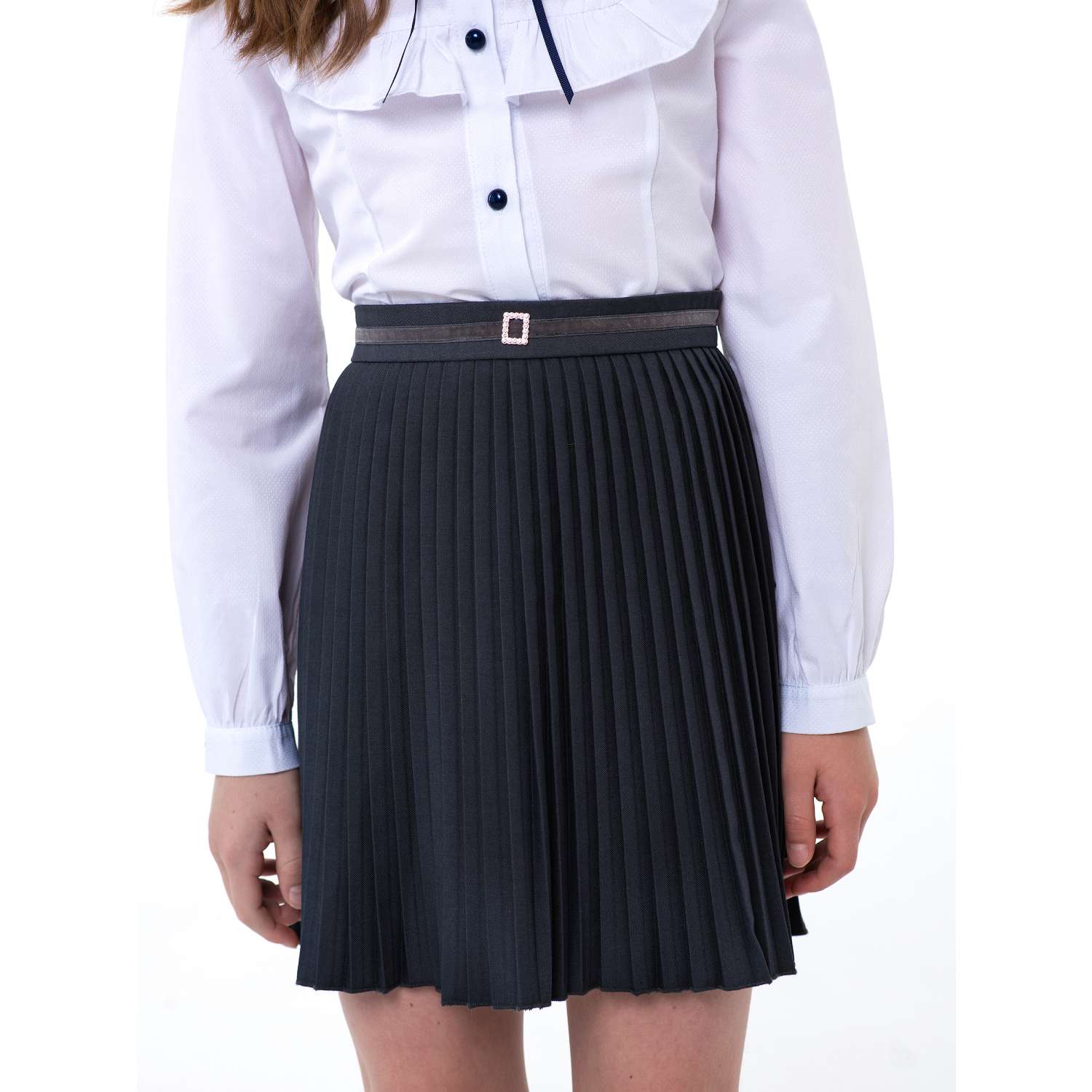 Школьная юбка LisaWeta SS-036-22 серый - фото 1