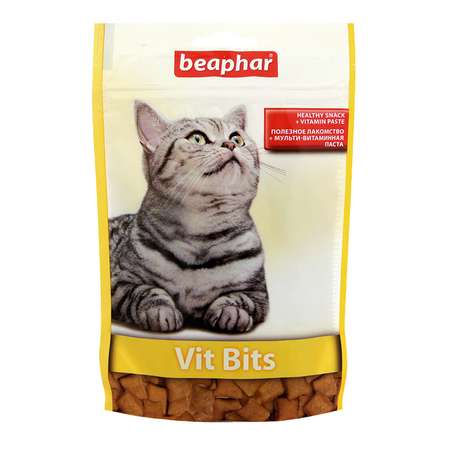 Подушечки для кошек Beaphar Vit Bits с мультивитаминной пастой 150г