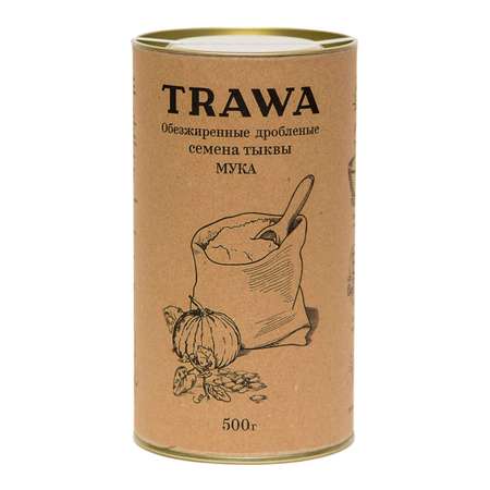 Мука TRAWA обезжиренные дробленые семена тыквы 500г