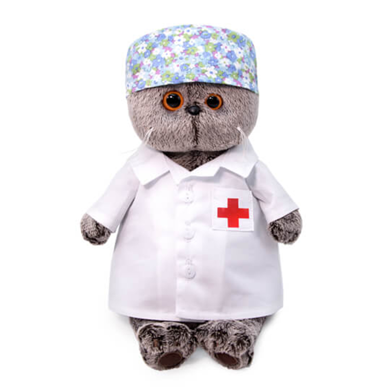 Мягкая игрушка BUDI BASA Кот Басик - доктор 25 см BB06321 - фото 1