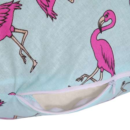 Подушка для беременных Спаленка Обнимашка U-образная Фламинго На Мятном