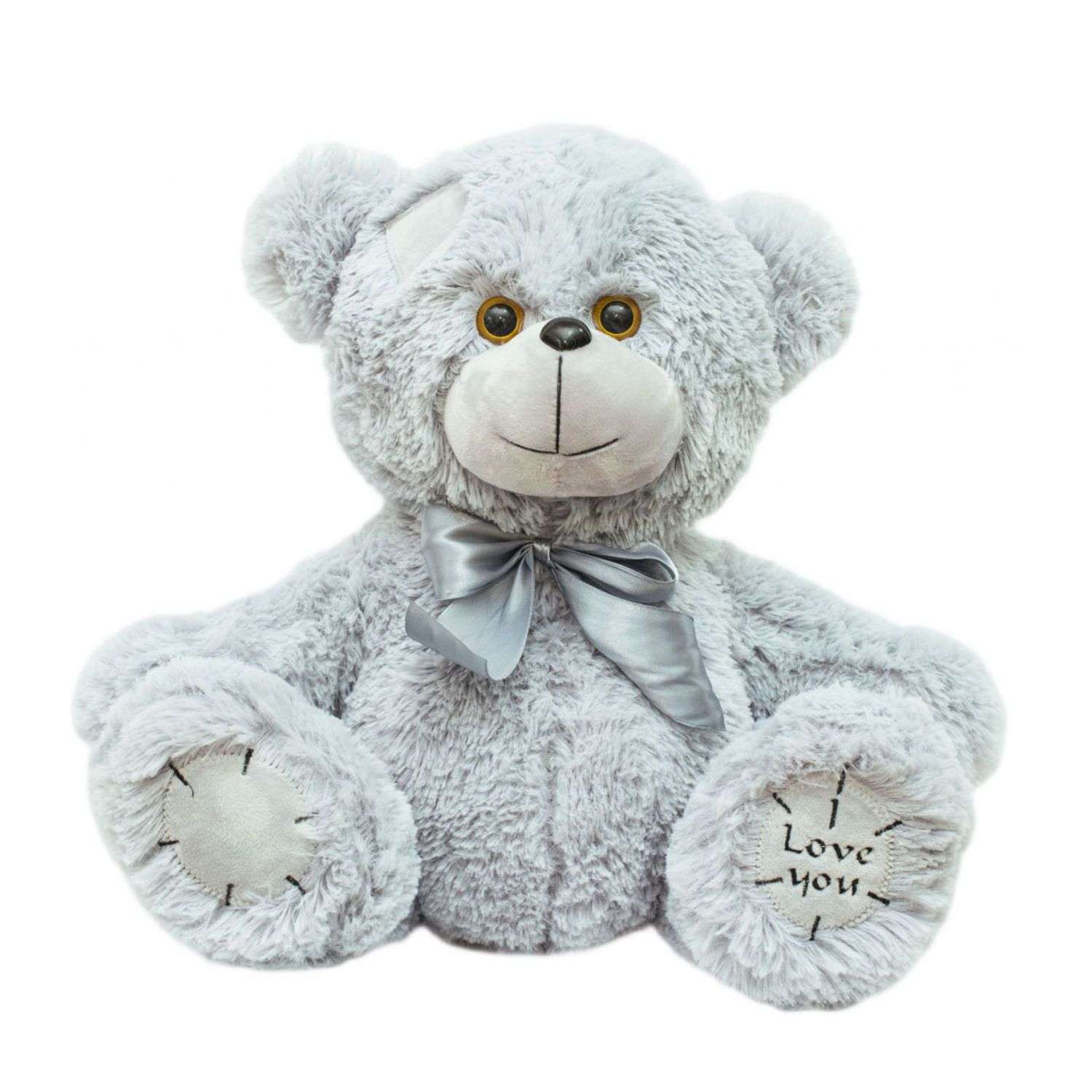 Мягкая игрушка Мягкие игрушки БелайТойс плюшевый медведь серый 63см - фото 1