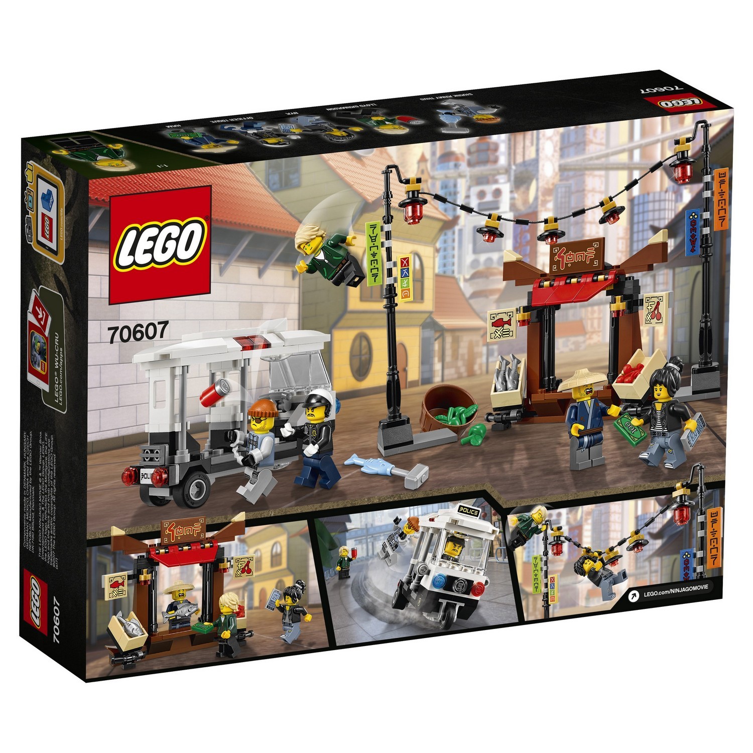 Конструктор LEGO Ninjago Ограбление киоска в НИНДЗЯГО Сити (70607) - фото 3