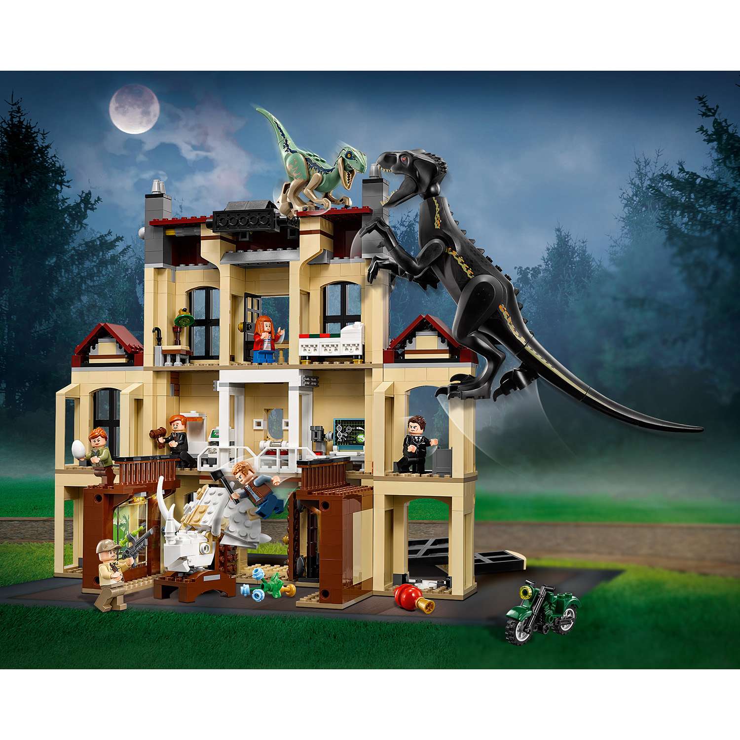 Конструктор LEGO Jurassic World Нападение индораптора в поместье Локвуд 75930 - фото 5