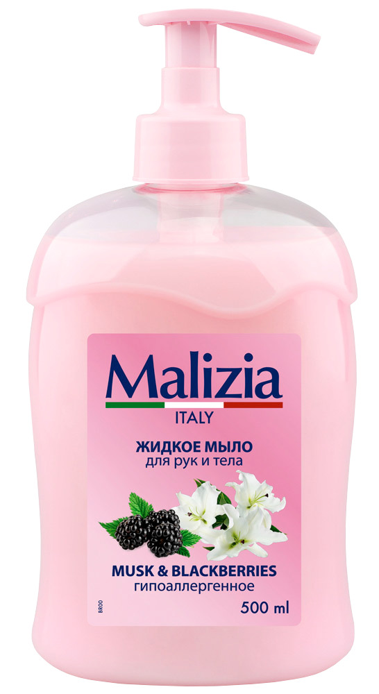 Мыло с дозатором Malizia MUSK BLACKBERRY 500 мл - фото 4