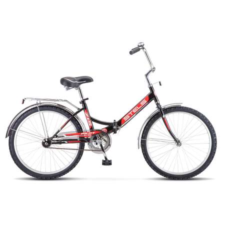 Велосипед STELS Pilot-715 24 Z010 14 чёрный/красный складной