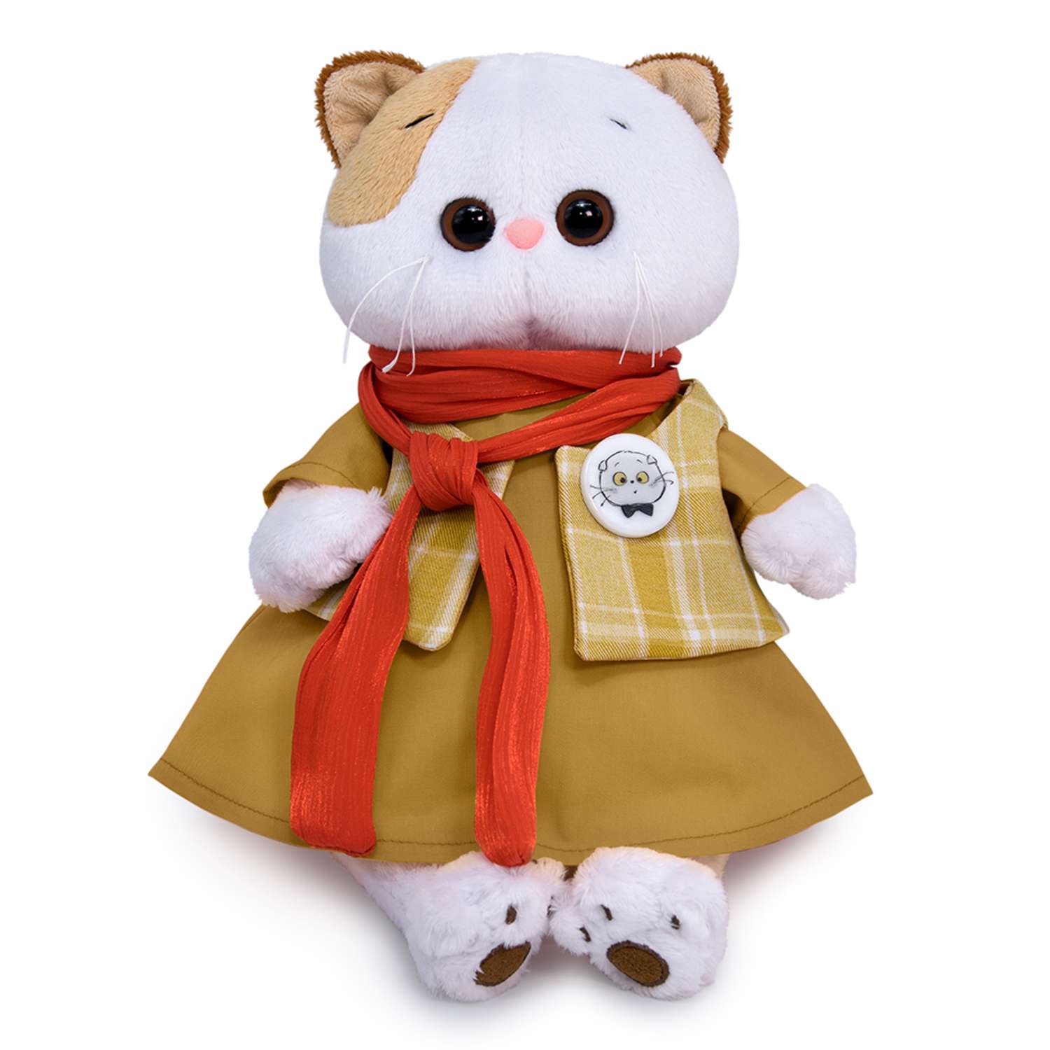 Мягкая игрушка BUDI BASA Ли-Ли в платье с шарфом 24 см LK24-104 - фото 1
