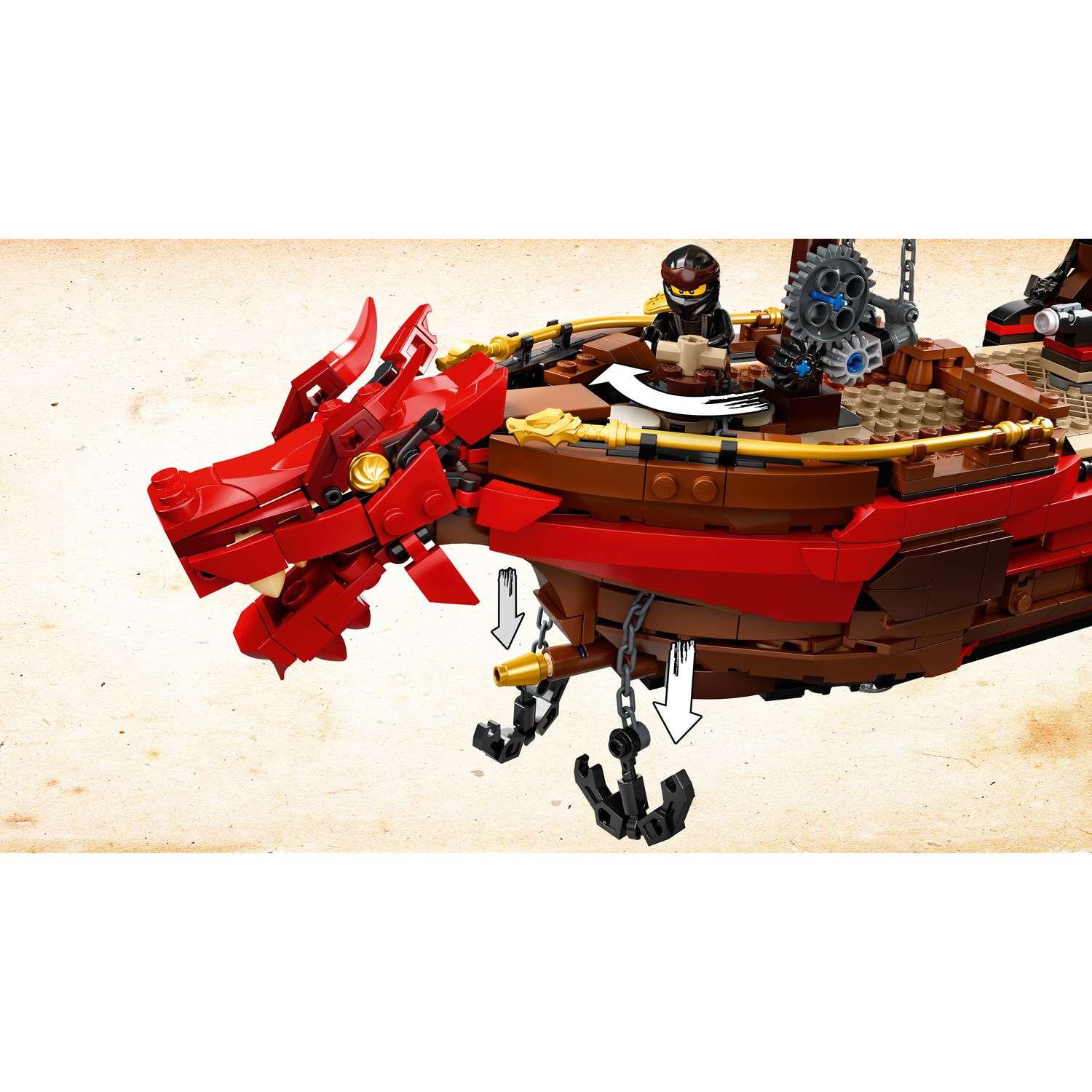 Конструктор LEGO Ninjago Летающий корабль Мастера Ву 71705 - фото 14