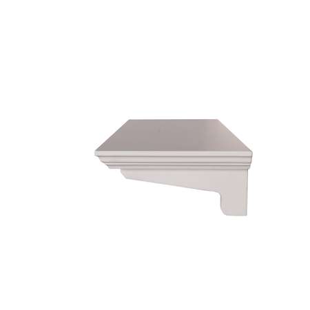 Полка настенная Фурни-Турни Белая эмаль цвет RAL 9010