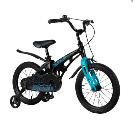 Детский двухколесный велосипед Maxiscoo Cosmic стандарт 16 черный аметист