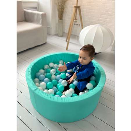 Сухой бассейн Boobo.kids 85х30 см 150 шаров мятный