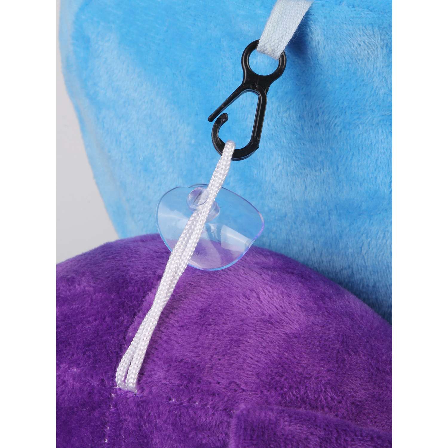 Рюкзак с игрушкой Little Mania голубой Мишка фиолетовый - фото 5