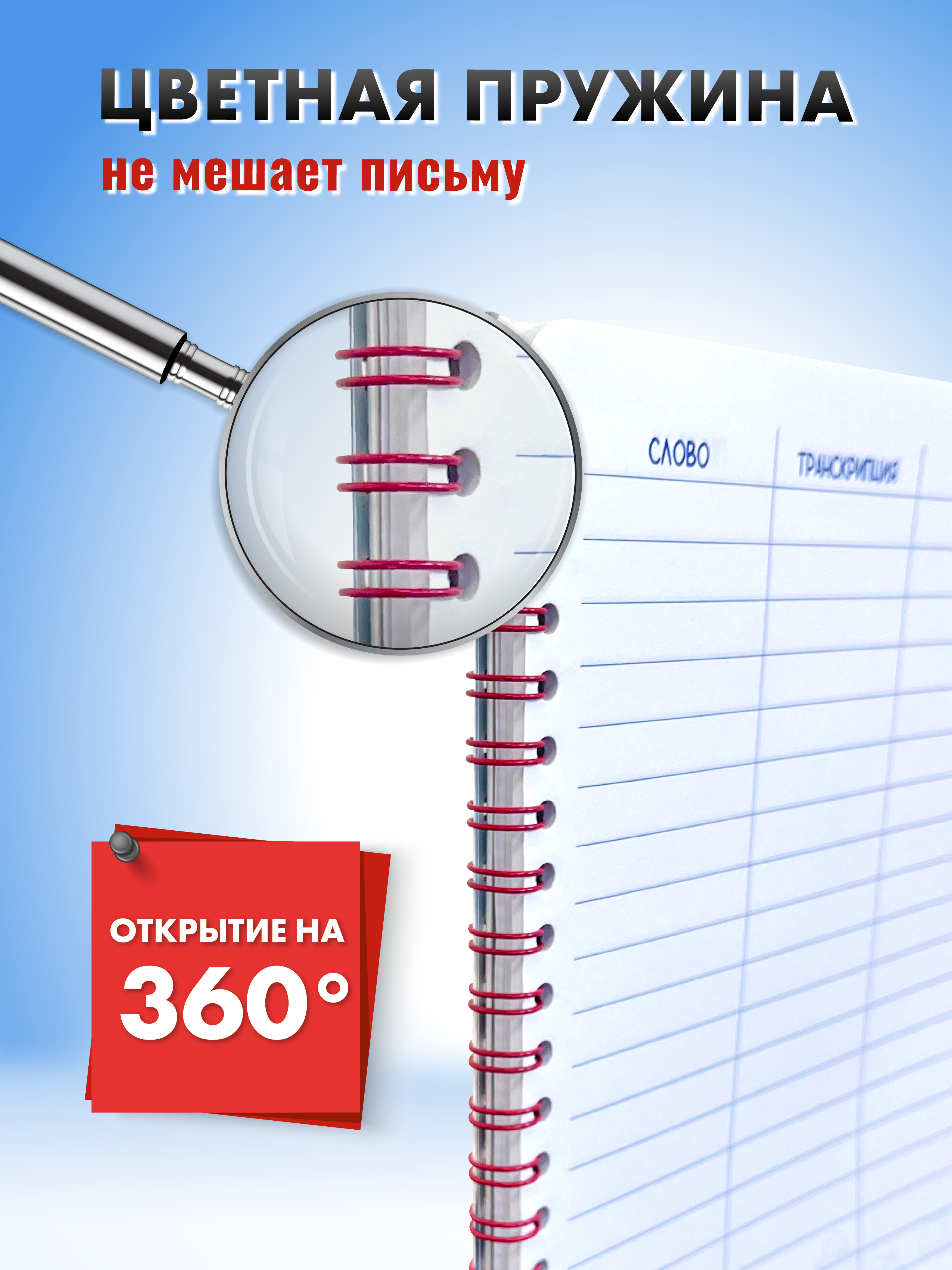 Тетрадь словарь ШКОЛЬНЫЙ МИР для записи английских слов с транскрипцией А5 - фото 5