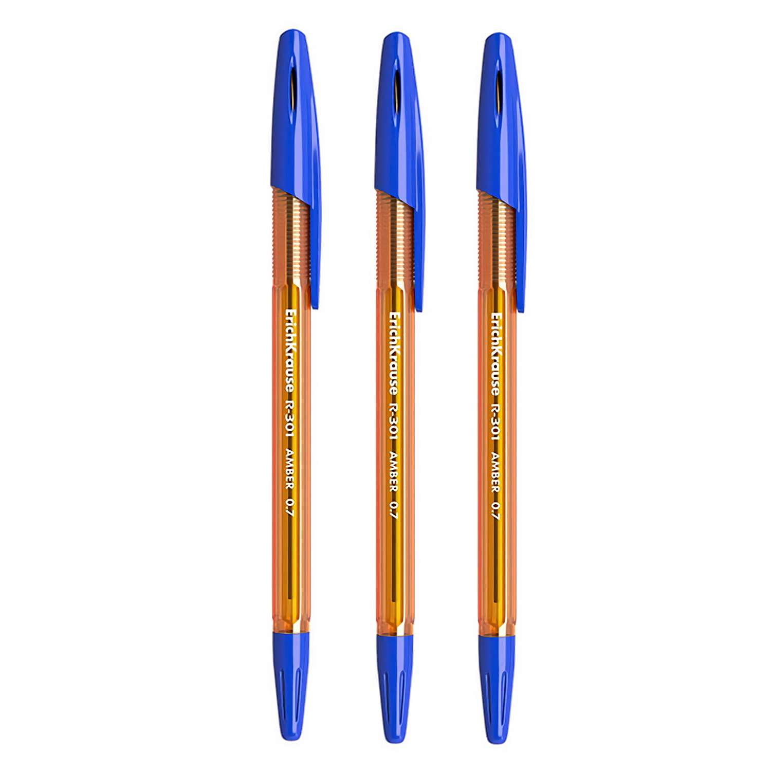 Ручка шариковая ErichKrause R-301 Amber Stick 0.7 42738 - фото 1