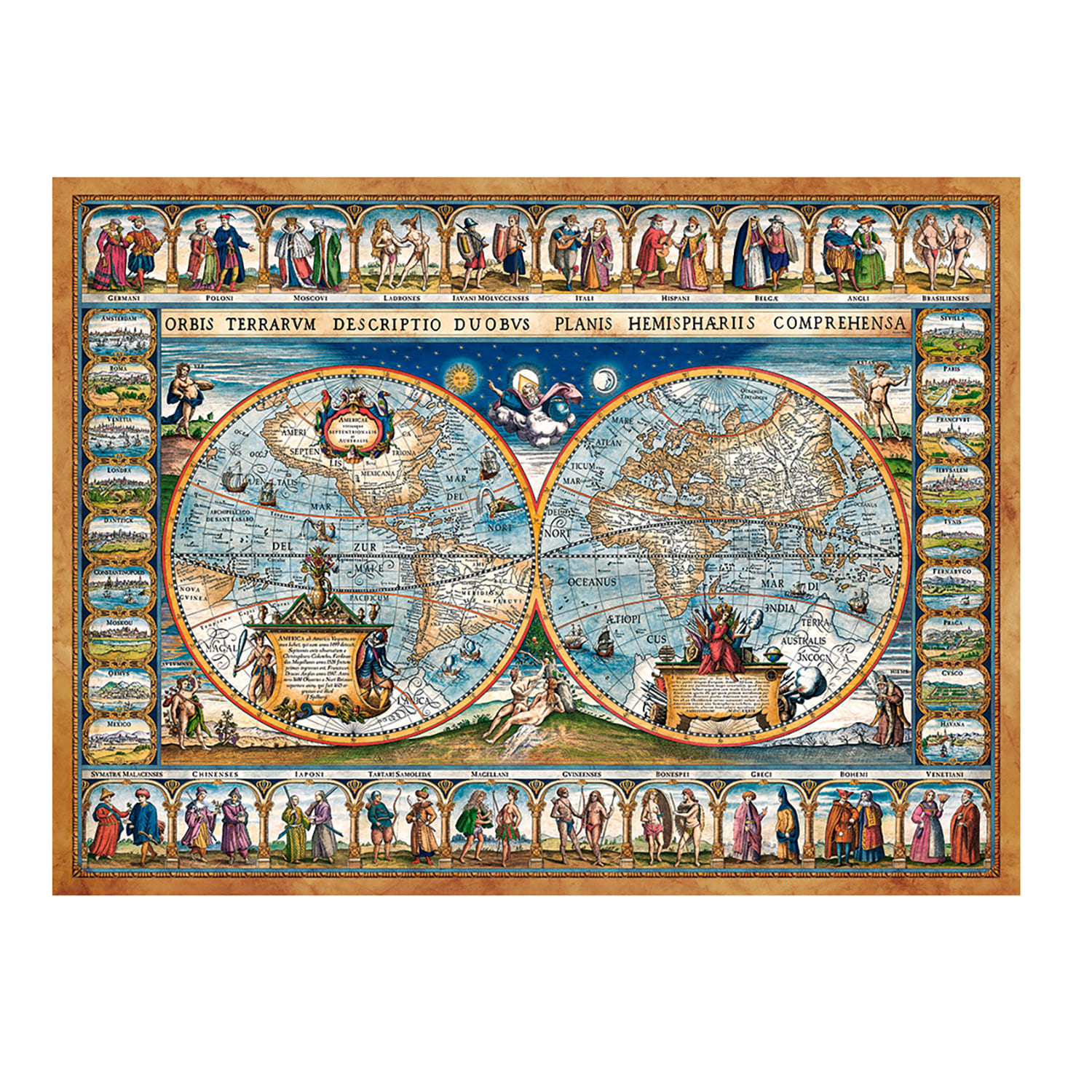 Пазл 2000 деталей Castorland Карта мира - фото 2