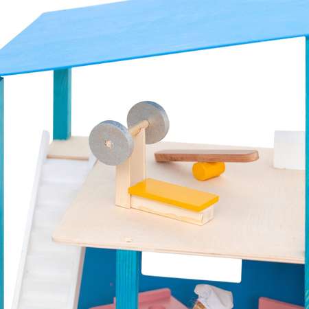 Кукольный домик Paremo Лазурный берег с мебелью 21предмет PD216-03