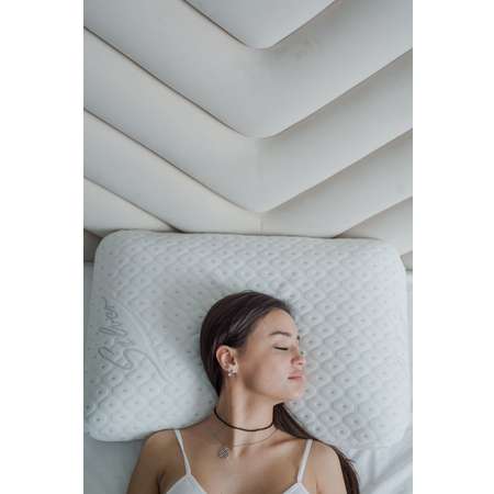 Анатомическая подушка Asvetida Silver 50*70 c эффектом памяти Memory Foam