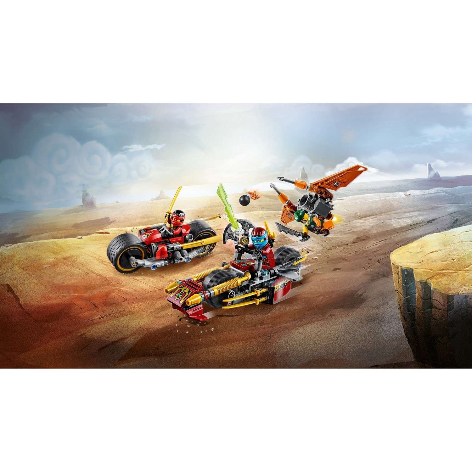 Конструктор LEGO Ninjago Погоня на мотоциклах (70600) - фото 4
