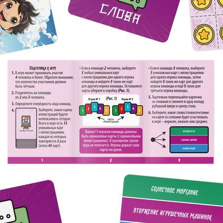 Настольная игра на ассоциации Лас Играс «Connect. Anime style» 100 карт 10+