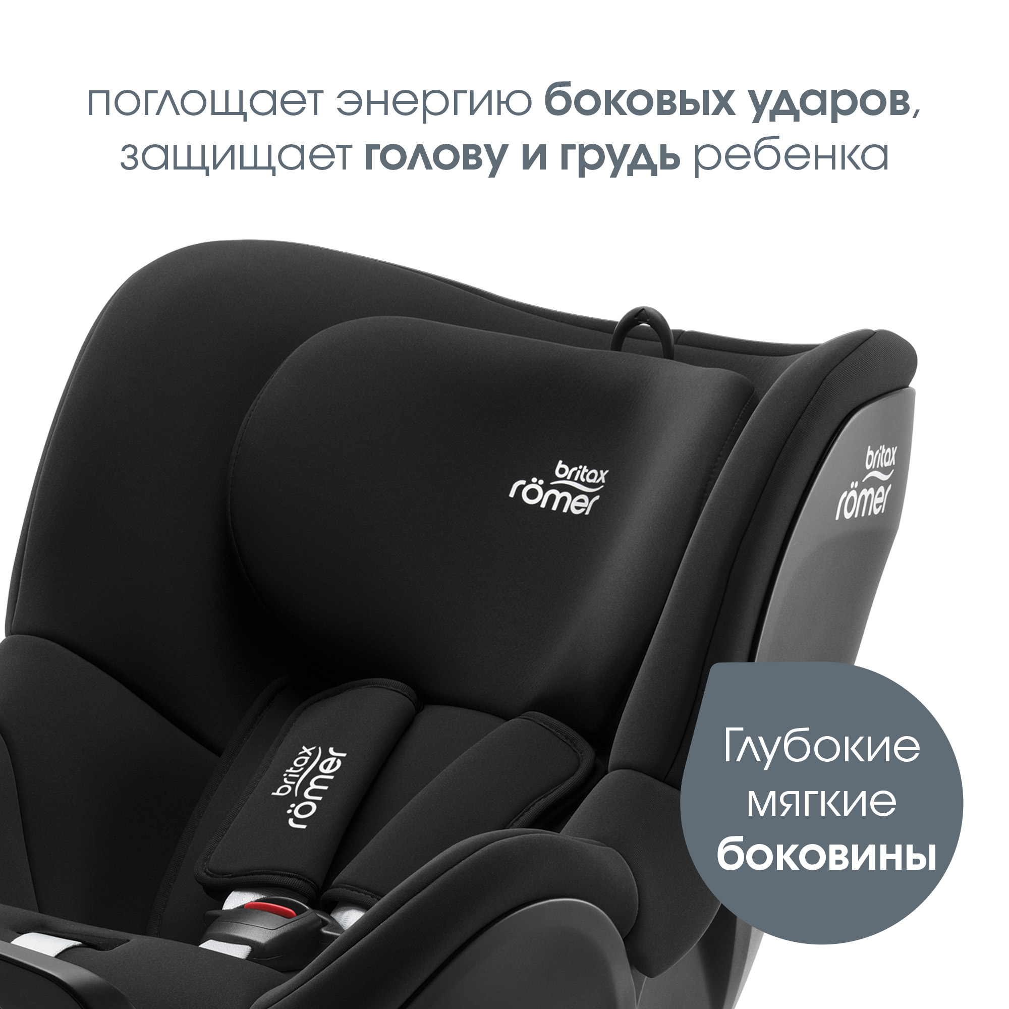 Автокресло Britax Roemer Dualfix Plus Space Black Isofix 0+/1 (0-18 кг) - фото 7