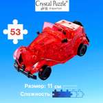 3D-пазл Crystal Puzzle IQ игра для детей кристальный красный Автомобиль 53 детали