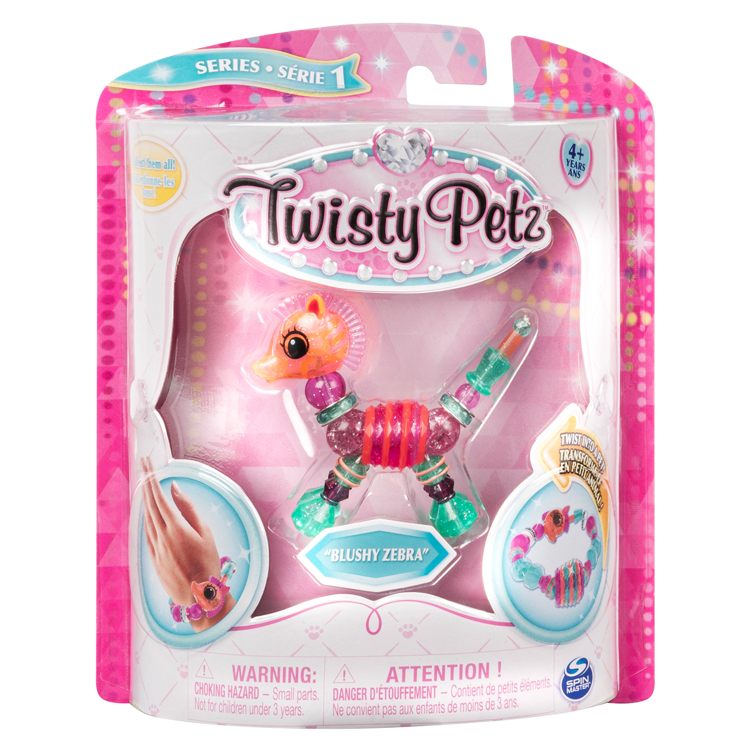 Набор Twisty Petz Фигурка-трансформер для создания браслетов Blushy Zebra 6044770/20104530 - фото 1