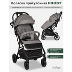 Коляска прогулочная Indigo Frost для путешествий серый