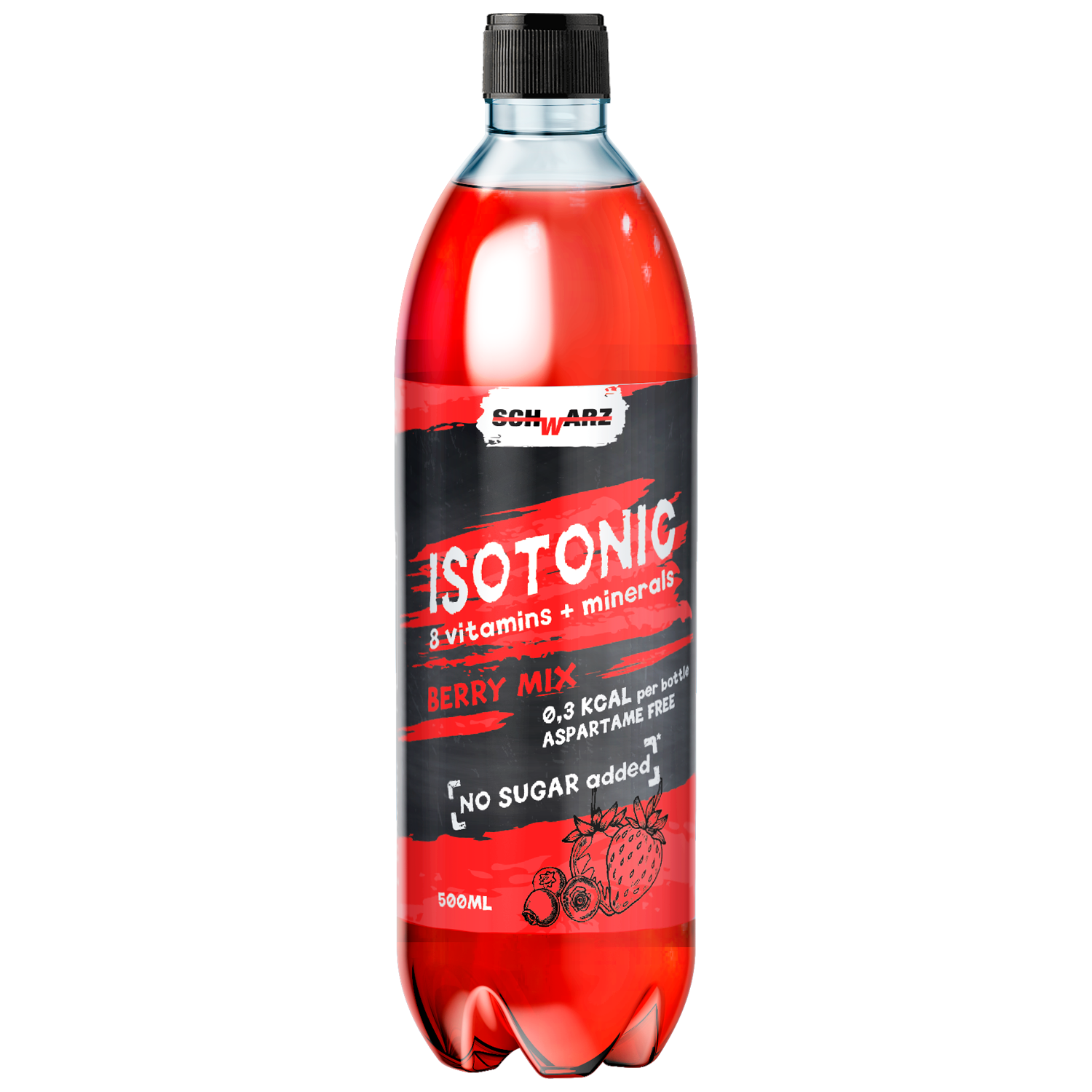 Напиток SCHWARZ Isotonic негазированный с содержанием сока ягодный микс 500мл - фото 1