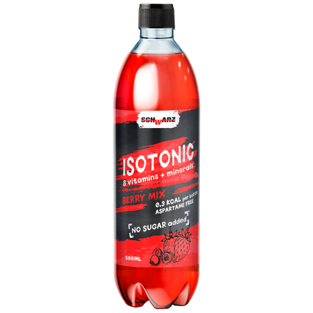Напиток SCHWARZ Isotonic негазированный с содержанием сока ягодный микс 500мл