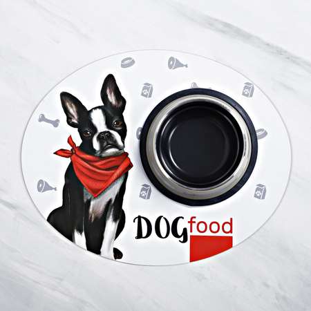 Коврик под миску Пушистое счастье Dog Food 35х28 см