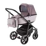 Коляска 3в1 BeBe-mobile Gusto Standart GU19 Серо-розовый-Серо-сиреневый