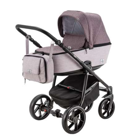 Коляска 3в1 BeBe-mobile Gusto Standart GU19 Серо-розовый-Серо-сиреневый