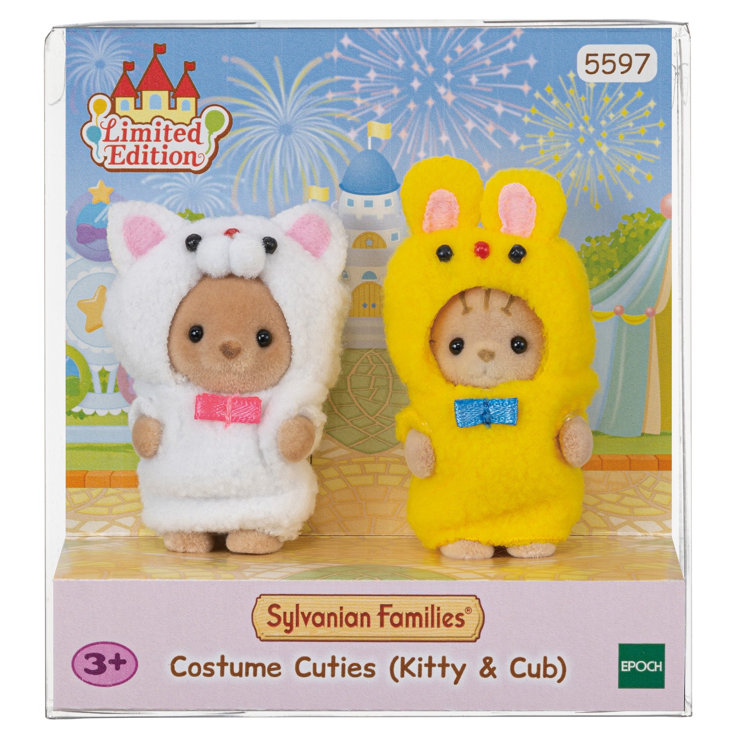 Набор игровой Sylvanian Families Малыши в костюмчиках Котенок и Цыпленок  5597 купить по цене 999 ₽ в интернет-магазине Детский мир