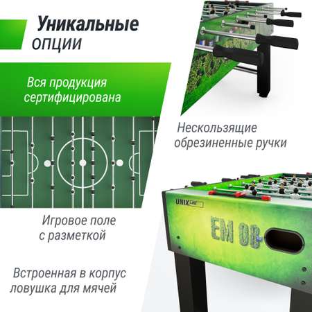 Игровой стол UNIX line футбол - кикер 140х74 cм green