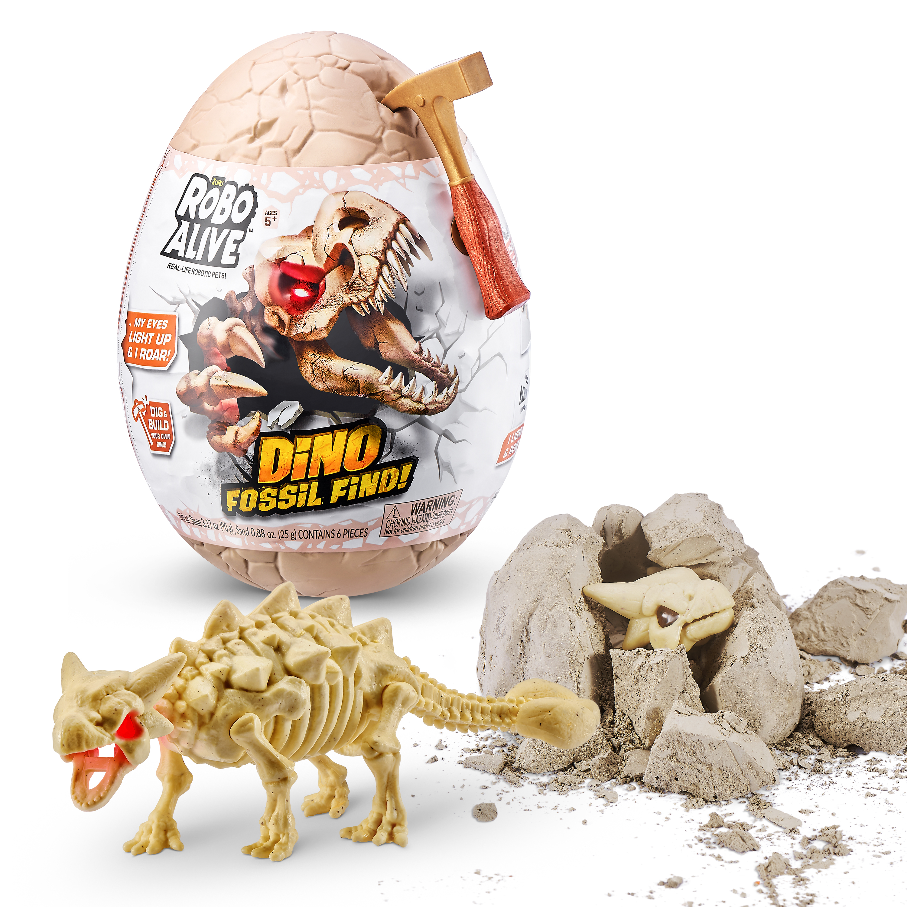Набор игровой Zuru Robo Alive Dino Fossil Find Яйцо в непрозрачной упаковке (Сюрприз) 7156 - фото 9