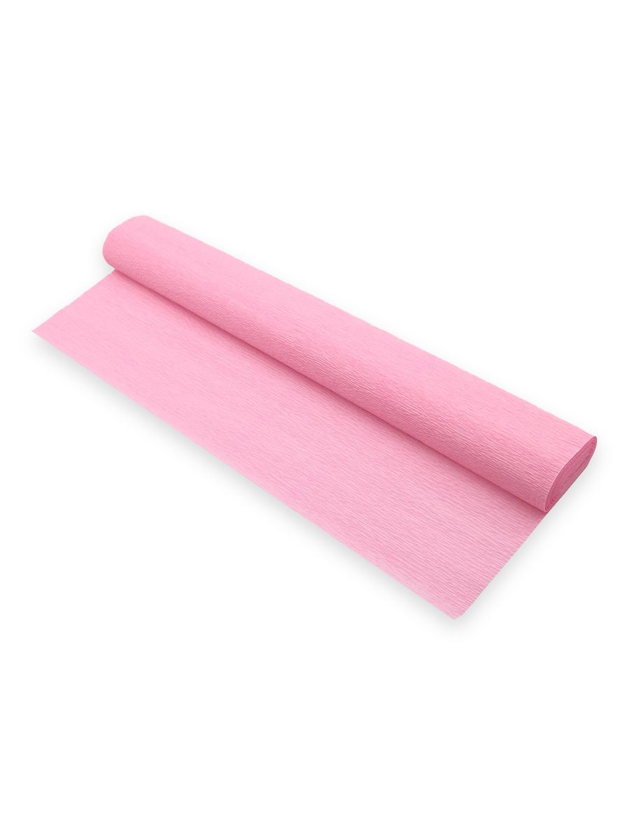 Бумага Айрис гофрированная креповая для творчества 50 см х 2.5 м 140 гр светло-розовая - фото 3