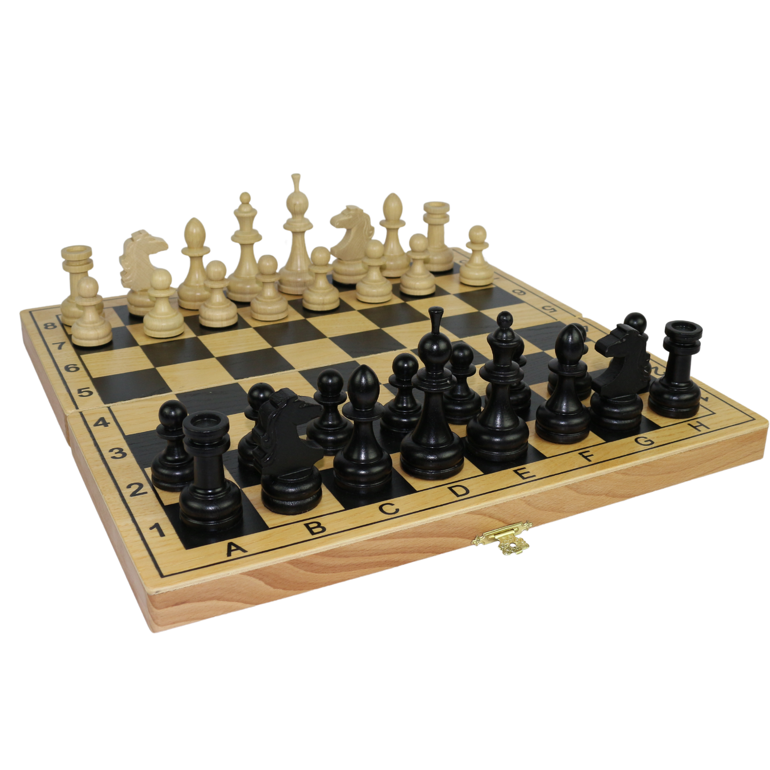 Шахматы турнирные InGame светлые шпон ясень НА701 - фото 1