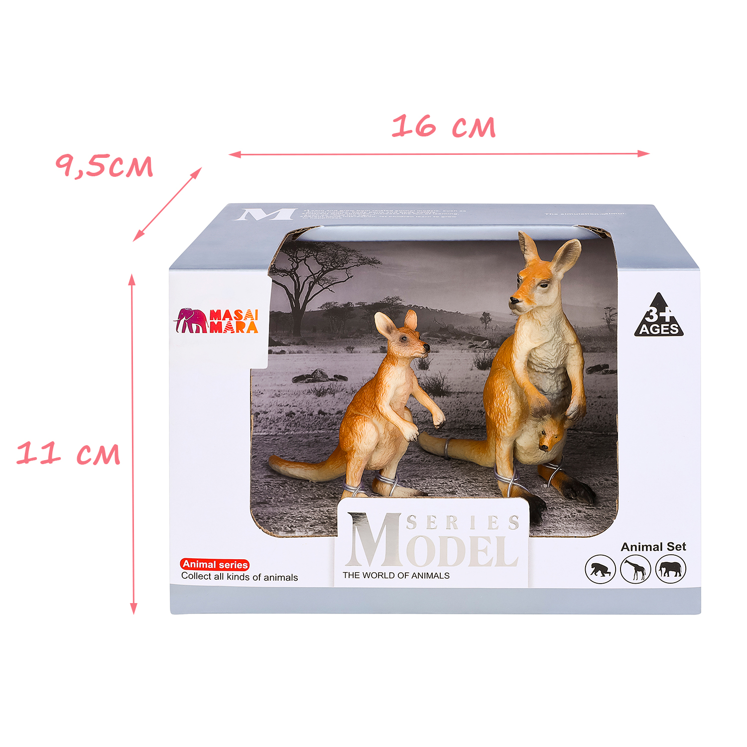 Игрушка фигурка Masai Mara Семья кенгуру Мир диких животных MM211-146 - фото 5