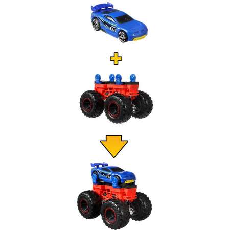 Набор Hot Wheels Monster Trucks Монстр-мейкер с 2машинками и шасси Красный GWW14