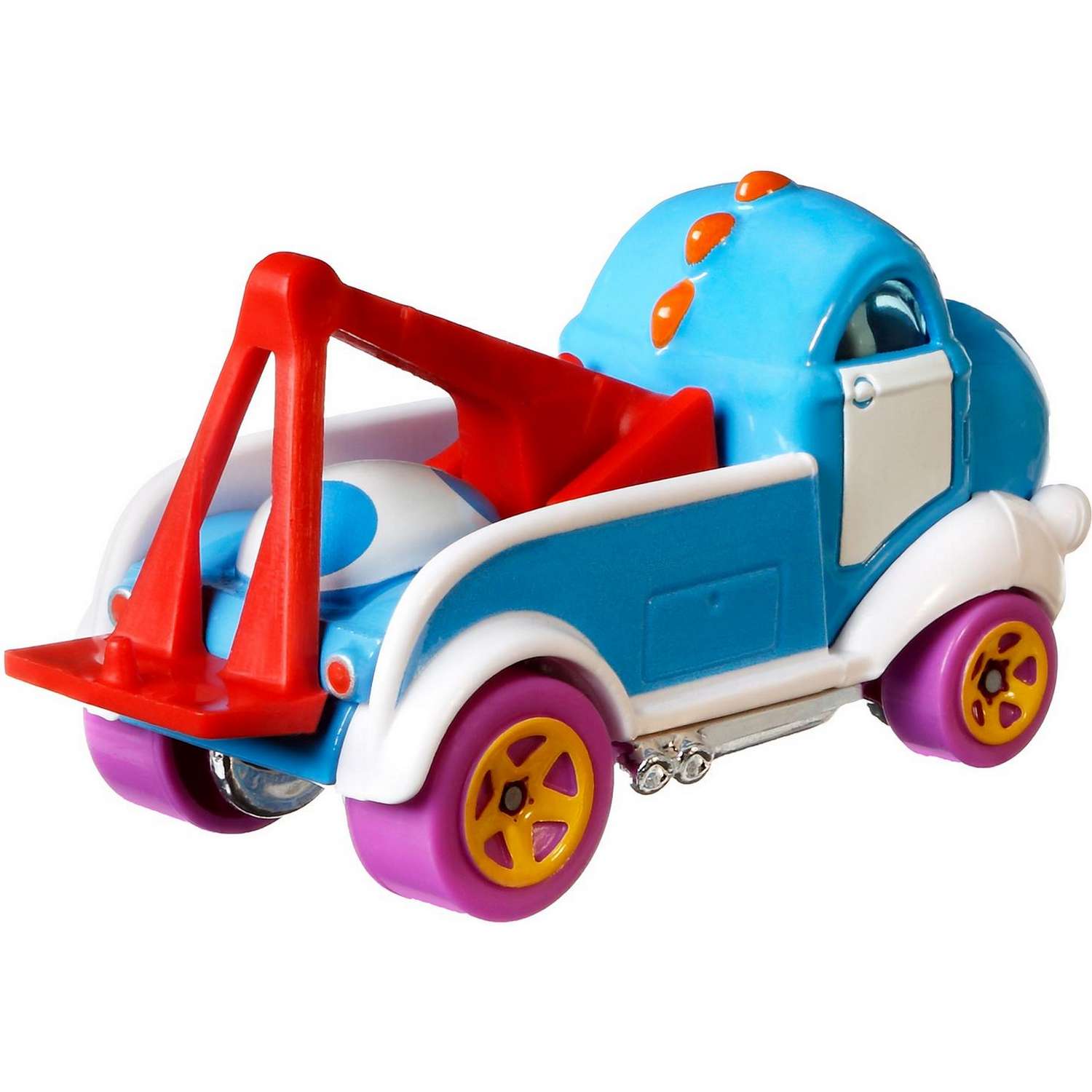 Машинка Hot Wheels Герои компьютерных игр Super Mario Йоши Светло-голубой GRM39 GJJ23 - фото 4
