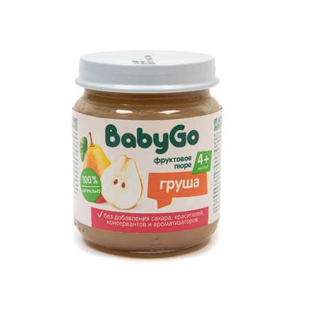 Пюре фруктовое Baby Go груша 100г с 4месяцев