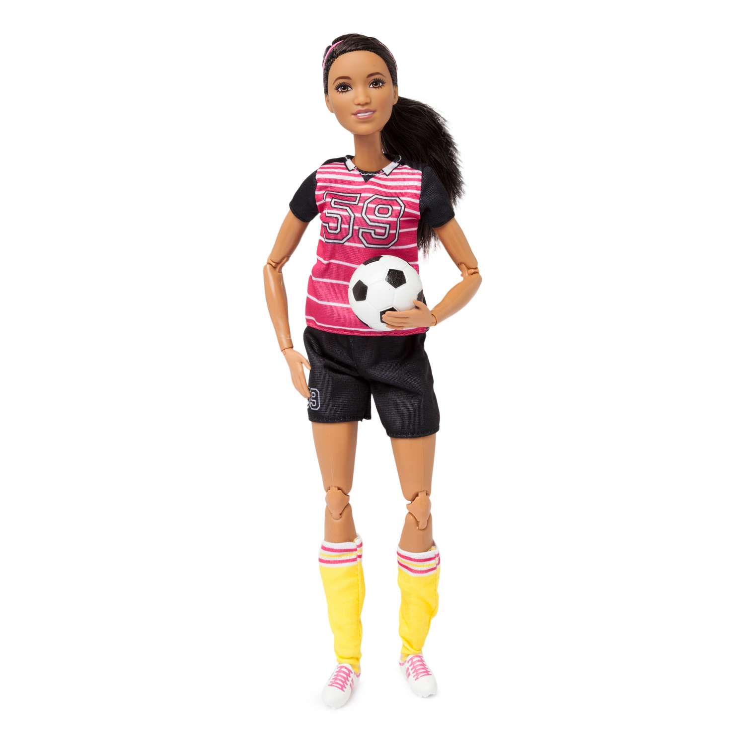 Куклы-спортсменки Barbie Безграничные движения Футболистка (Fcx82) DVF68 - фото 2