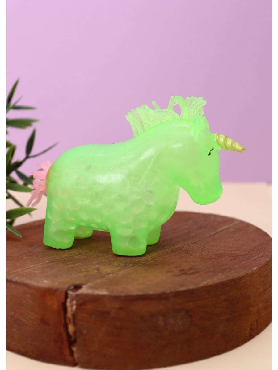 Мялка-антистресс iLikeGift Colorful unicorn squishy green - фото 2