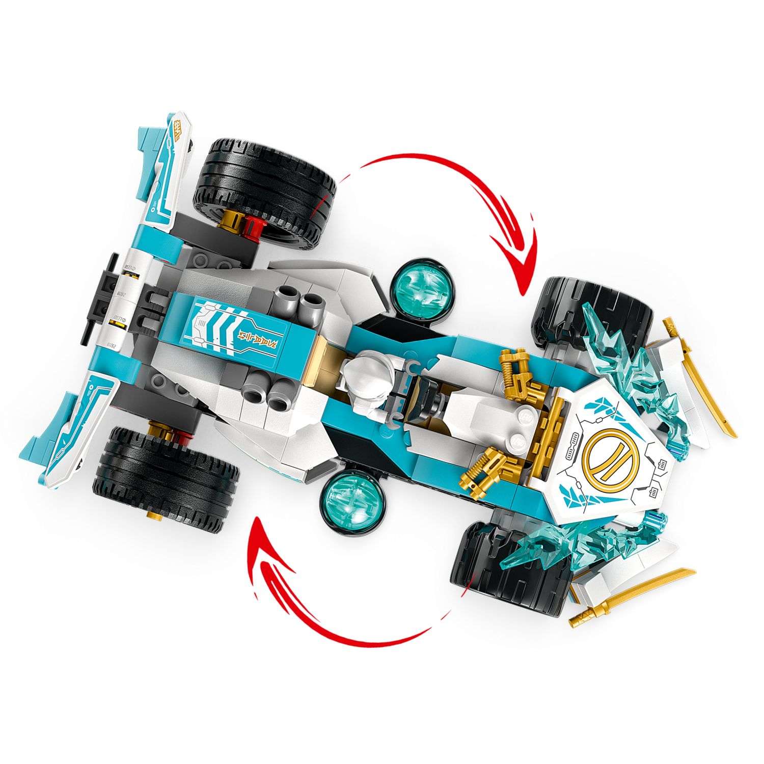 Конструктор LEGO Ninjago Zanes Dragon Power Spinjitzu Race Car 71791 - фото 5