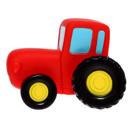 Игрушка для ванной Zabiaka «Синий трактор» цвет красный 10 см