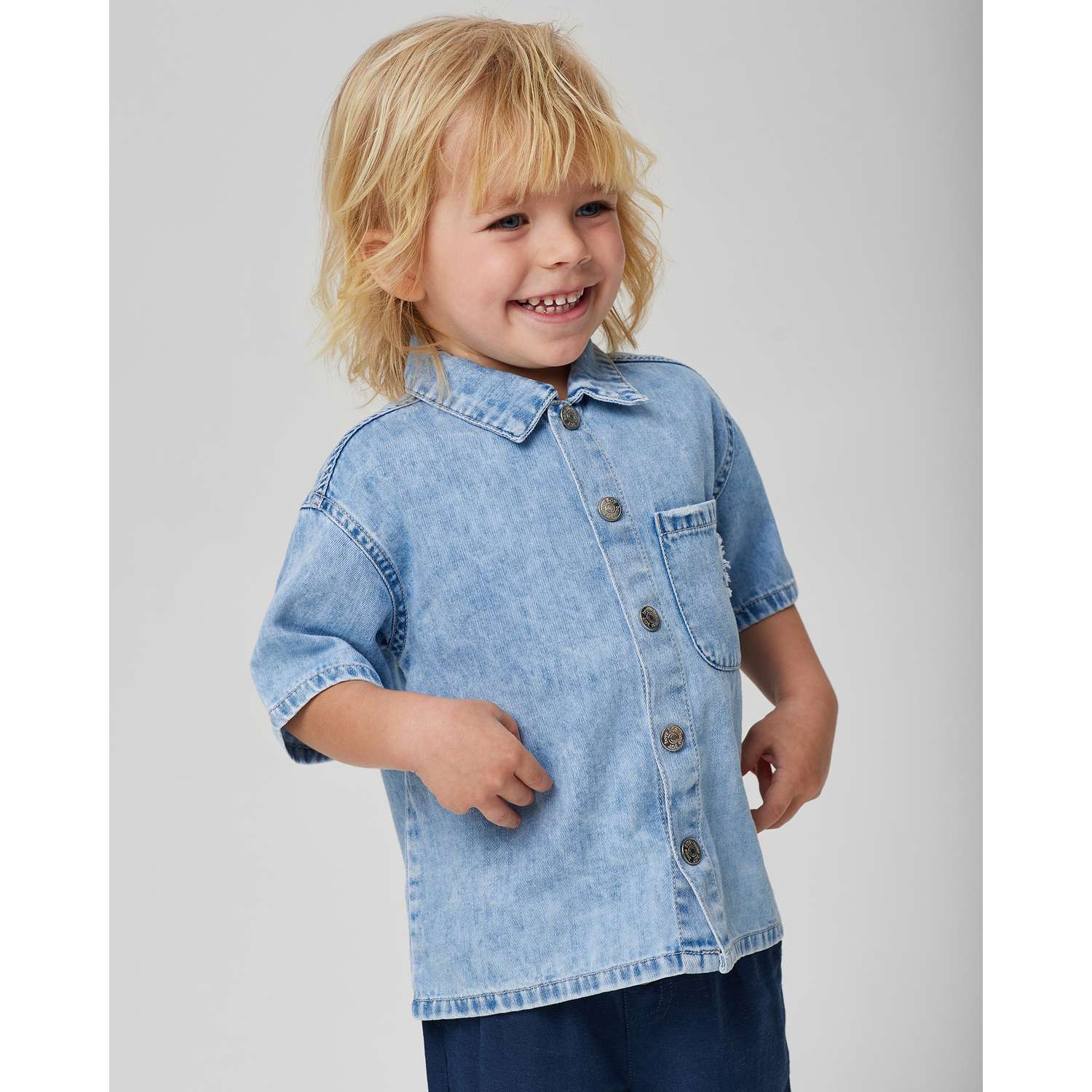 Джинсовая рубашка Baby Go Trend S25BT-2BD01ib-55 - фото 1